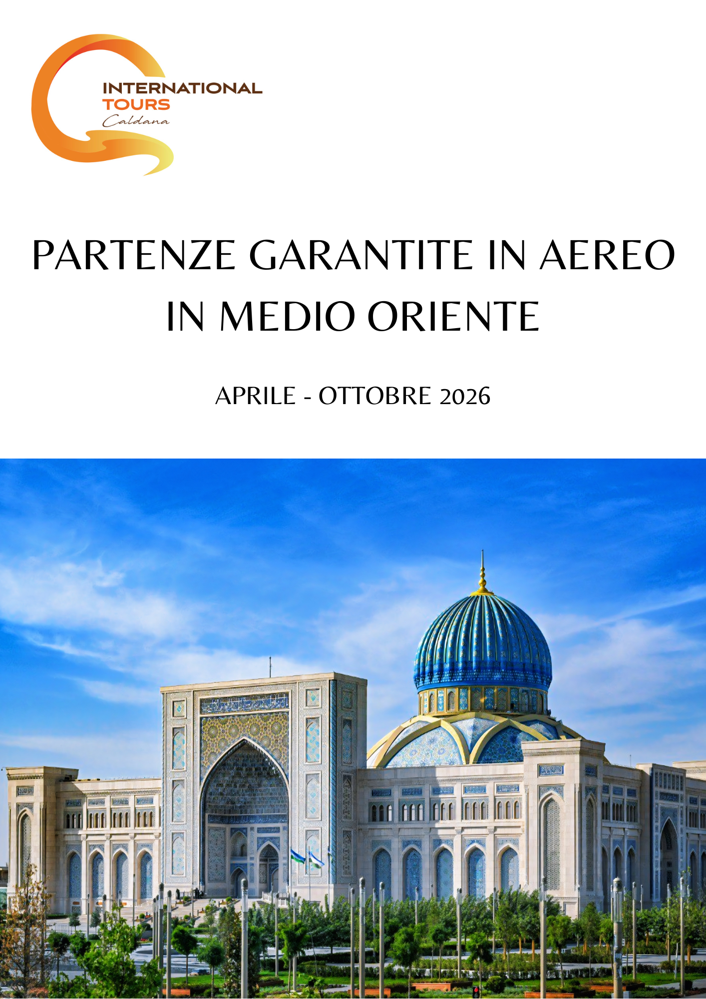 PARTENZE GARANTITE IN AEREO IN MEDIO ORIENTE